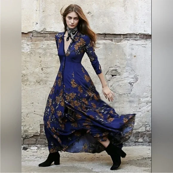 Free People | Dresses | Free People After The Storm Maxi Dress | Poshmark